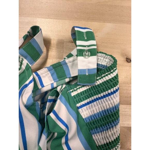 A New Day Women's Striped Sweetheart Neckline Jumpsuit Wide Leg Small - Picture 4 of 10